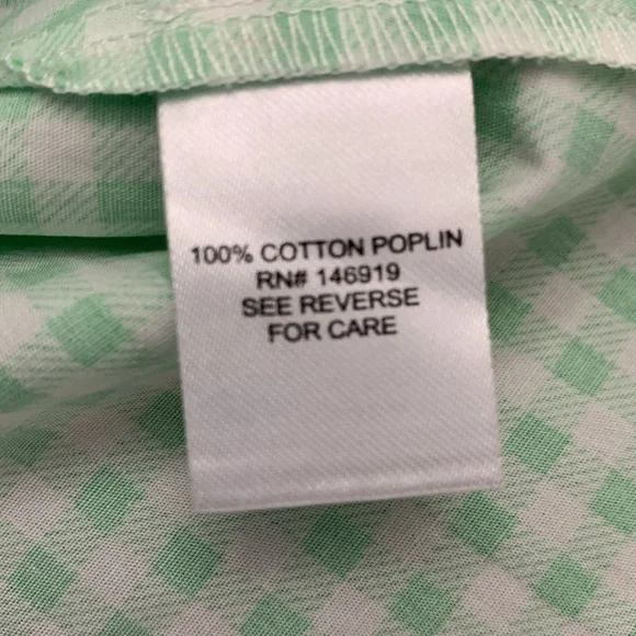 NWT Cotton poplin ruched strap top with gingham print - Picture 8 of 8